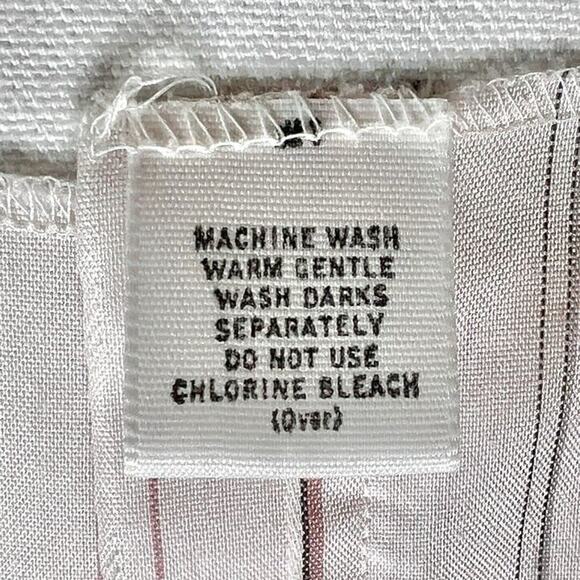 H Bar C Ranchwear Vintage 70s Long Tail Pearl Snap Shirt Pink Striped Mens 17-35 - Picture 5 of 6